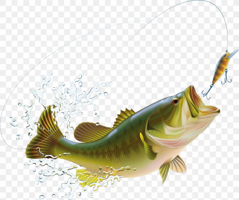 Vector Clip Art Of Retro Cartoon Largemouth Bass Fish In Profile By ...