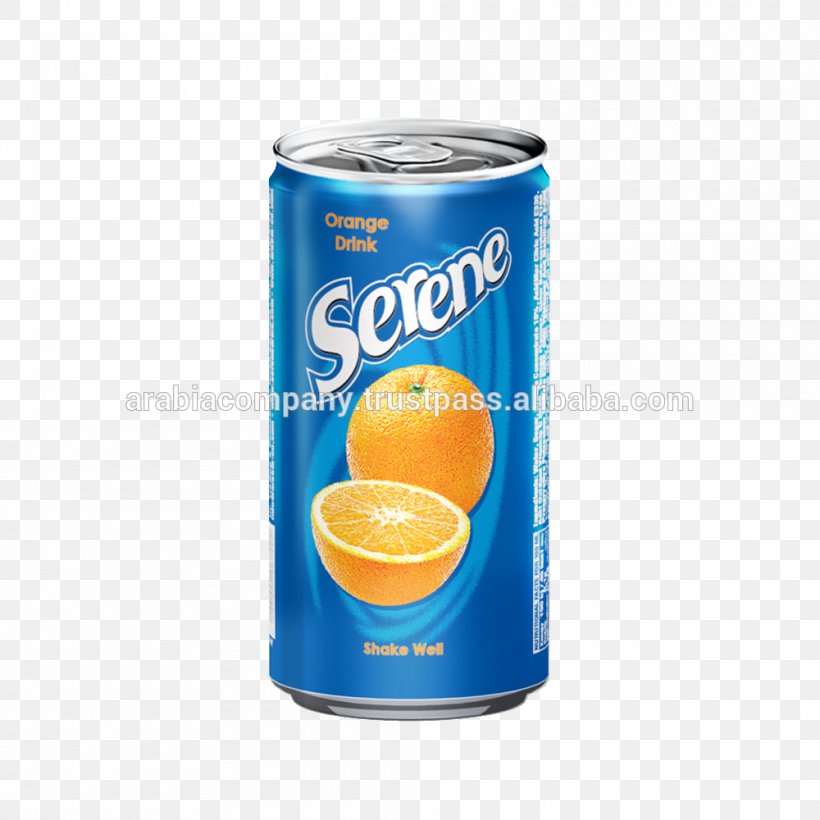 Orange Juice Fizzy Drinks Smoothie Orange Drink, PNG, 1000x1000px, Juice, Aluminum Can, Beverage Can, Carbonated Drink, Carbonation Download Free