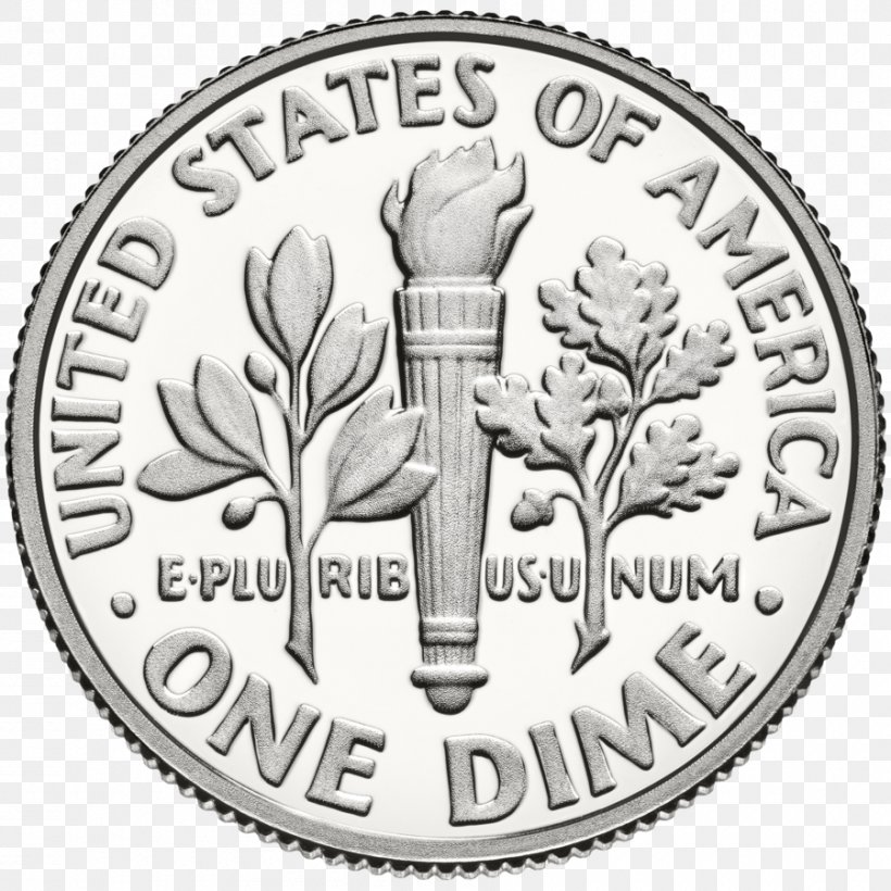 United States Mint Roosevelt Dime United States Dollar, PNG, 900x900px, 1792 Half Disme, United States, Black And White, Cent, Coin Download Free