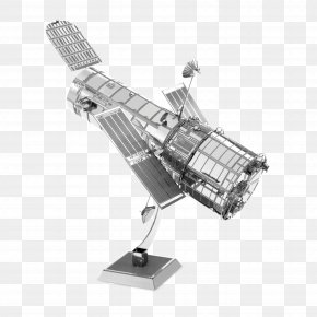 Earth - Hubble Space Telescope Low Earth Orbit Space Shuttle Discovery Metal PNG