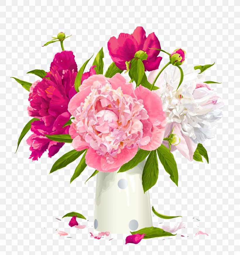 Peony Flower Clip Art, PNG, 3838x4087px, Peony, Artificial Flower, Blossom, Cut Flowers, Floral Design Download Free