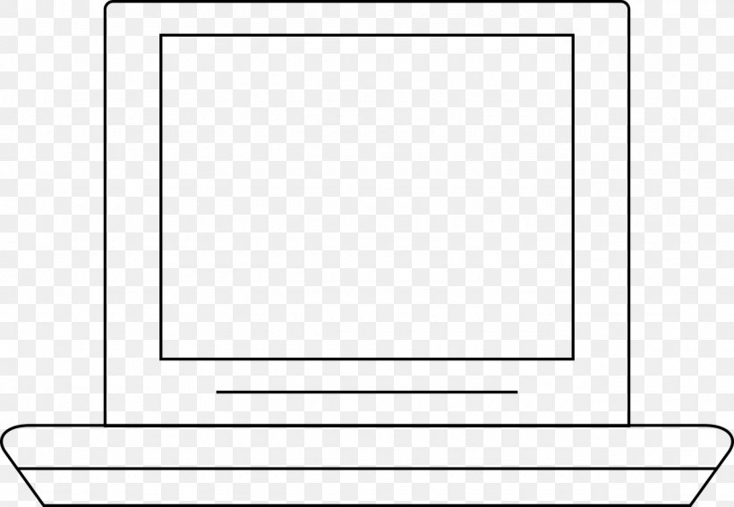 Personal Computer Picture Frames Line Art, PNG, 1280x886px, Personal Computer, Area, Black, Black And White, Contemporary Art Gallery Download Free