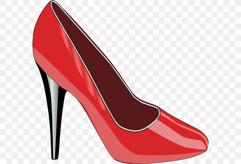 Shoe Sneakers High-heeled Footwear Clip Art, PNG, 600x559px, Shoe, Automotive Design, Basic Pump, Footwear, High Heeled Footwear Download Free