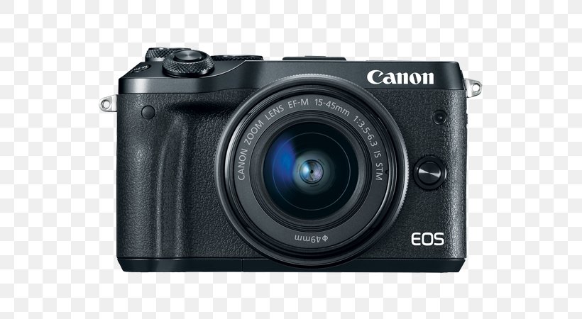 Canon EOS M6 24.2 MP Mirrorless Digital Camera, PNG, 675x450px, Canon Eos M, Camera, Camera Accessory, Camera Lens, Cameras Optics Download Free