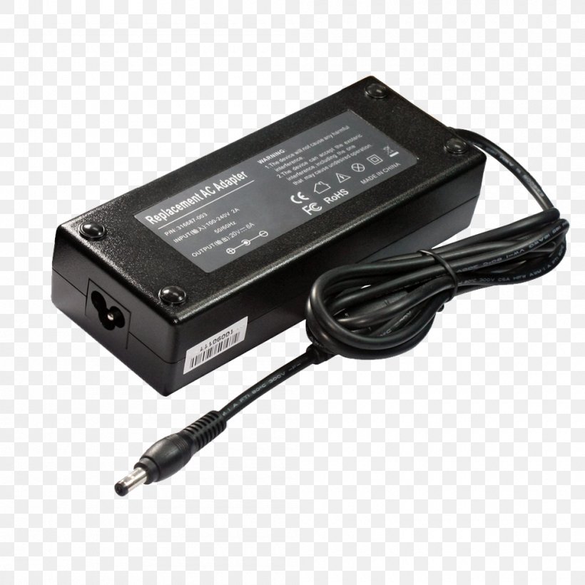 Laptop Battery Charger Dell AC Adapter, PNG, 1000x1000px, Laptop, Ac Adapter, Ac Power Plugs And Sockets, Adapter, Alternating Current Download Free