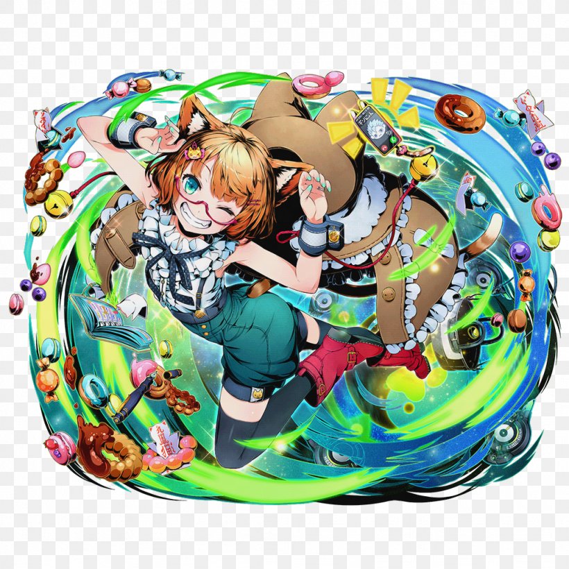 Divine Gate Puzzle & Dragons Cat Game Secretary, PNG, 1024x1024px, Watercolor, Cartoon, Flower, Frame, Heart Download Free