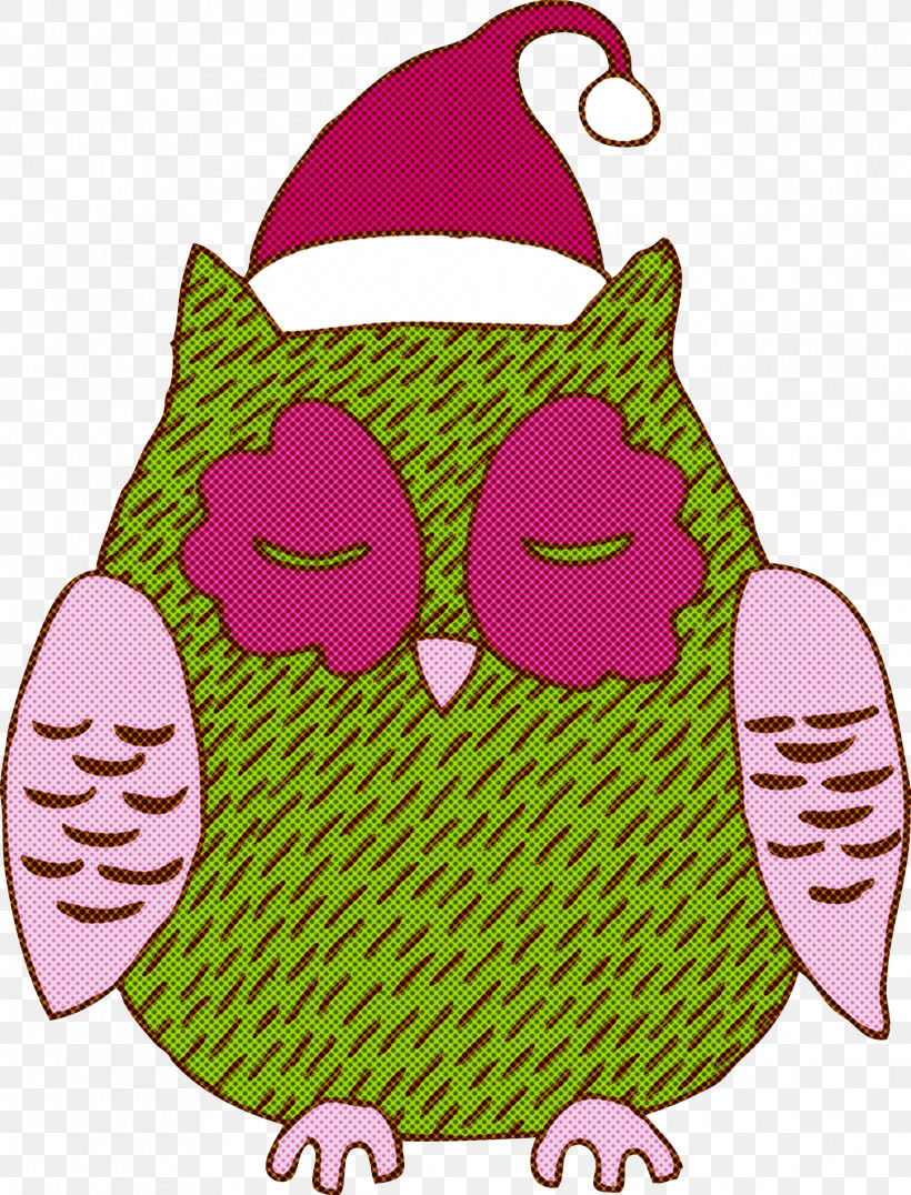 Owl Pink Cartoon Bird Of Prey, PNG, 2286x3000px, Christmas Owl, Bird Of Prey, Cartoon, Cartoon Owl, Christmas Animal Download Free