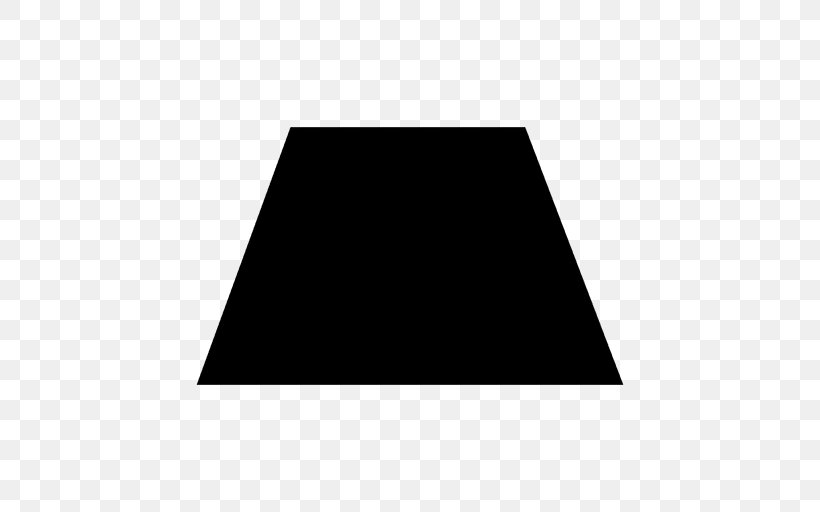 Trapezoid Shape Rectangle, PNG, 512x512px, 2d Computer Graphics, Trapezoid, Area, Black, Rectangle Download Free