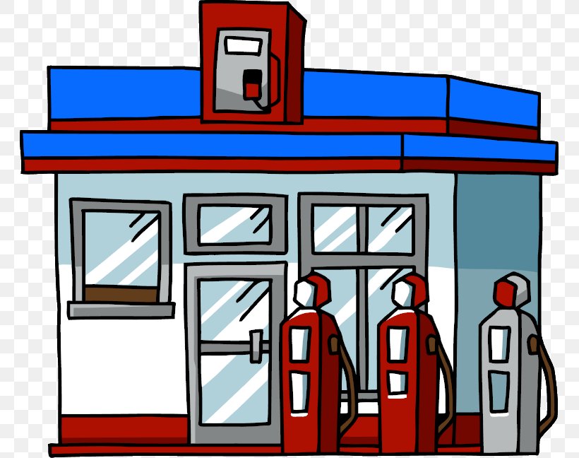 Fuel Dispenser Filling Station Gasoline Clip Art, PNG, 763x648px, Fuel Dispenser, Area, Cartoon, Facade, Filling Station Download Free