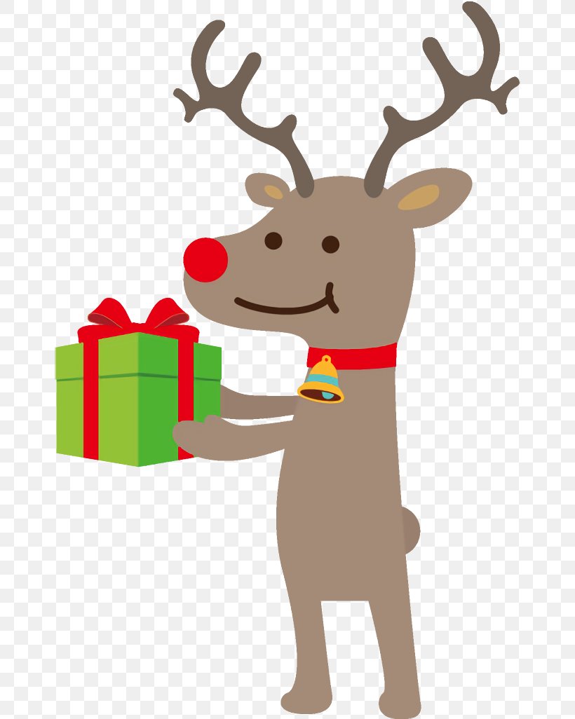 Reindeer Christmas Reindeer Christmas, PNG, 664x1026px, Reindeer, Antler, Cartoon, Christmas, Christmas Reindeer Download Free
