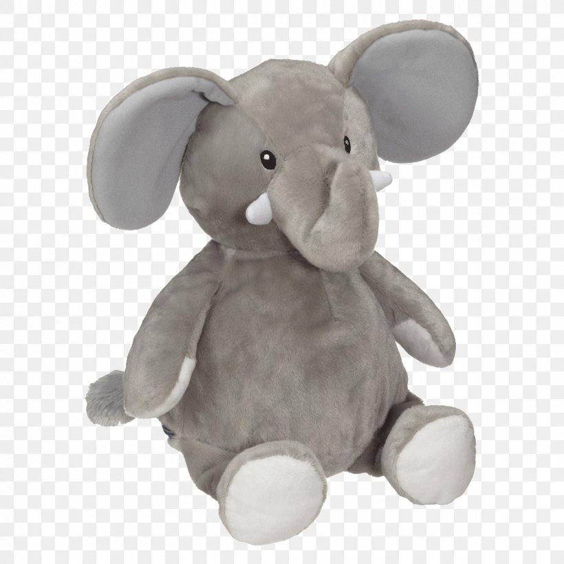 Stuffed Animals & Cuddly Toys Machine Embroidery Plush Elephant, PNG, 1200x1200px, Watercolor, Cartoon, Flower, Frame, Heart Download Free