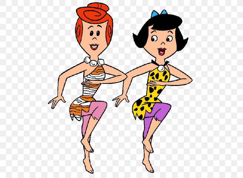 Wilma Flintstone Betty Rubble Fred Flintstone Pebbles Flinstone Barney Rubble, PNG, 600x600px, Watercolor, Cartoon, Flower, Frame, Heart Download Free
