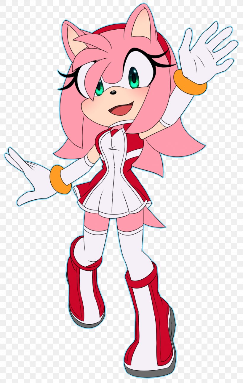 Amy Rose Tails Knuckles The Echidna Sonic The Hedgehog Fan Art, PNG, 878x1385px, Watercolor, Cartoon, Flower, Frame, Heart Download Free