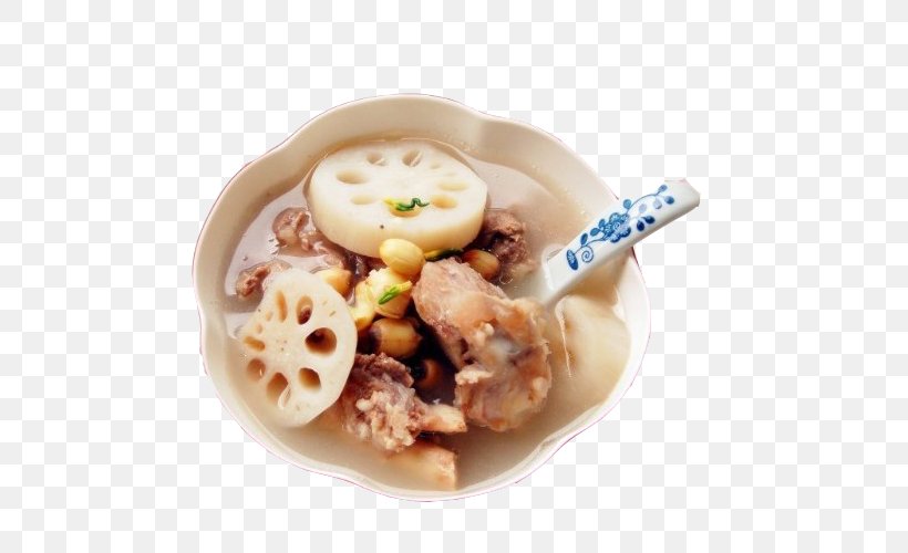 Chicken Soup Lotus Root Pork Ribs Ingredient, PNG, 500x500px, Chicken Soup, Asian Food, Braising, Condiment, Cooking Download Free