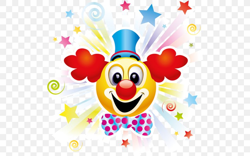 Clown Circus Party, PNG, 512x512px, Clown, Art, Baby Toys, Birthday, Cartoon Download Free