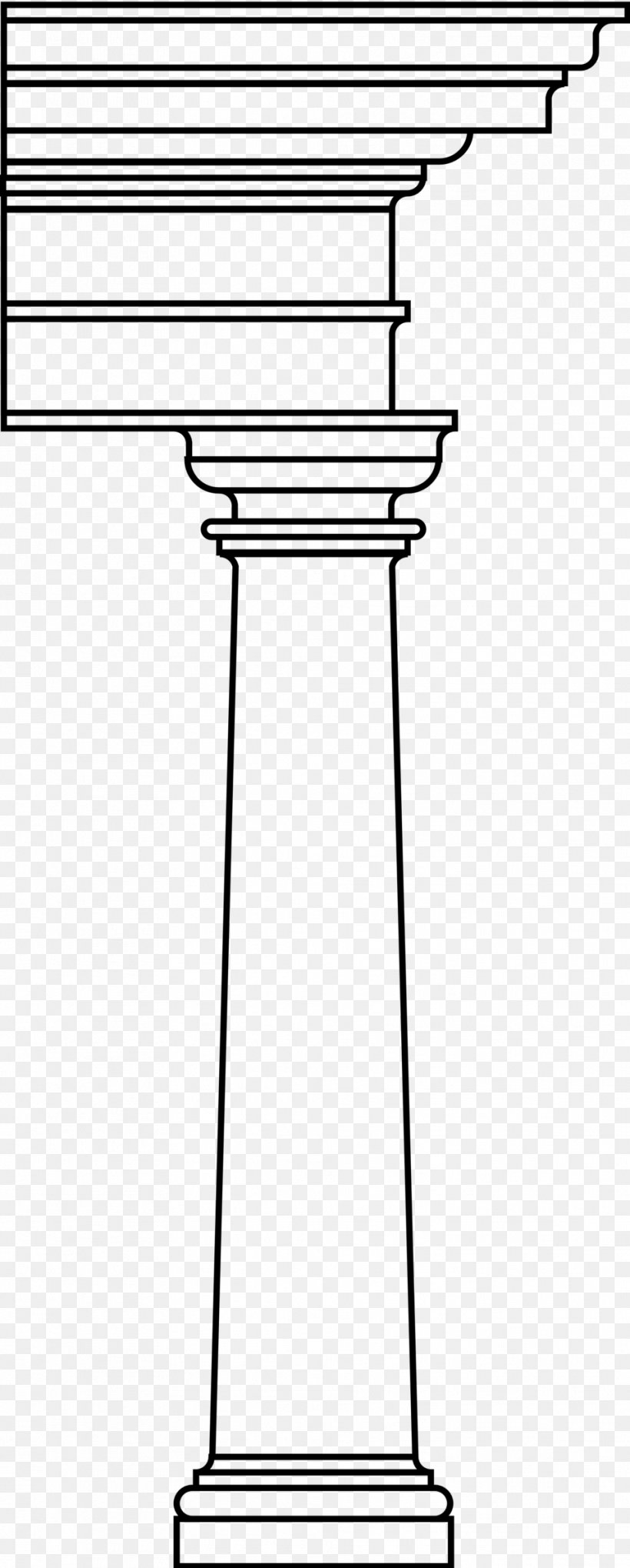 Column Tuscan Order Doric Order Classical Order Clip Art, PNG, 958x2382px, Column, Ancient Roman Architecture, Architecture, Area, Art Download Free