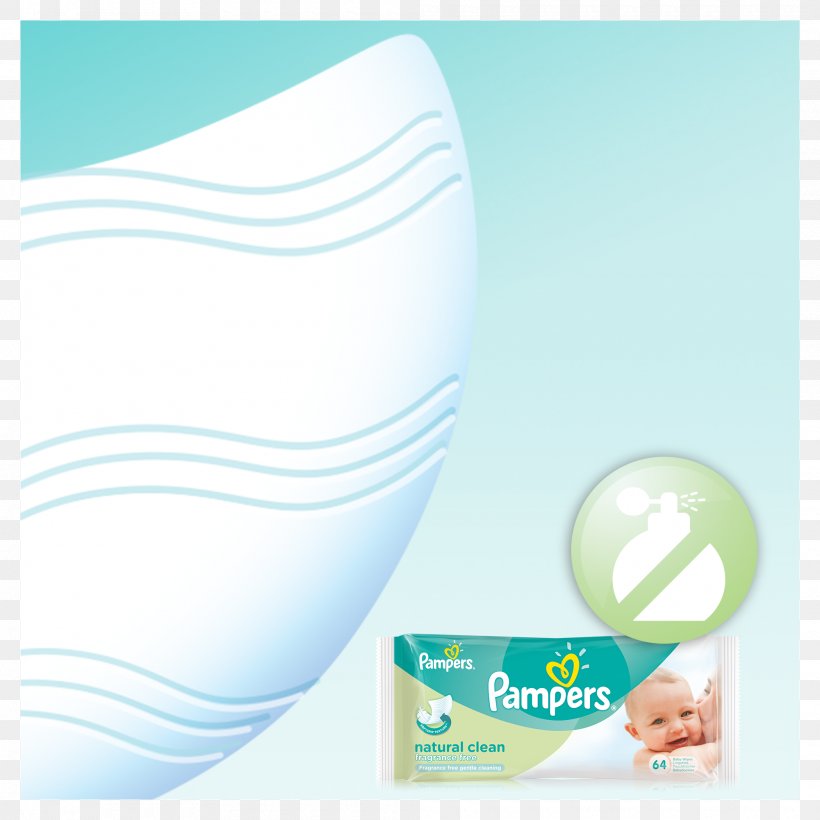 Diaper Pampers Natural Clean Baby Wipes Pampers Natural Clean Baby Wipes Infant, PNG, 2000x2000px, Diaper, Baby Wipes, Brand, Infant, Pampers Download Free