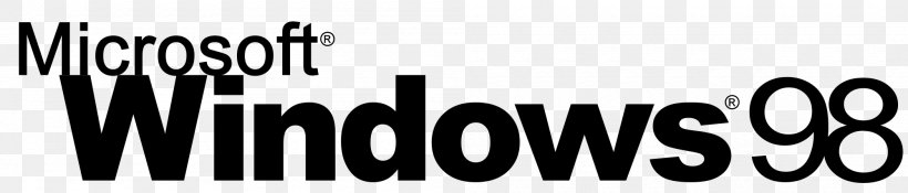 Logo Windows 95 Brand Windows NT Font, PNG, 2000x428px, Logo, Area, Black, Black And White, Black M Download Free