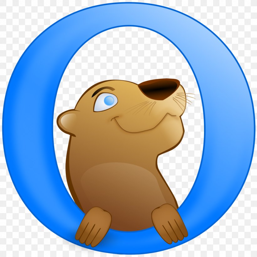Otter Browser Web Browser Linux Opera APT, PNG, 1024x1024px, Otter Browser, Appimage, Apt, Carnivoran, Cartoon Download Free