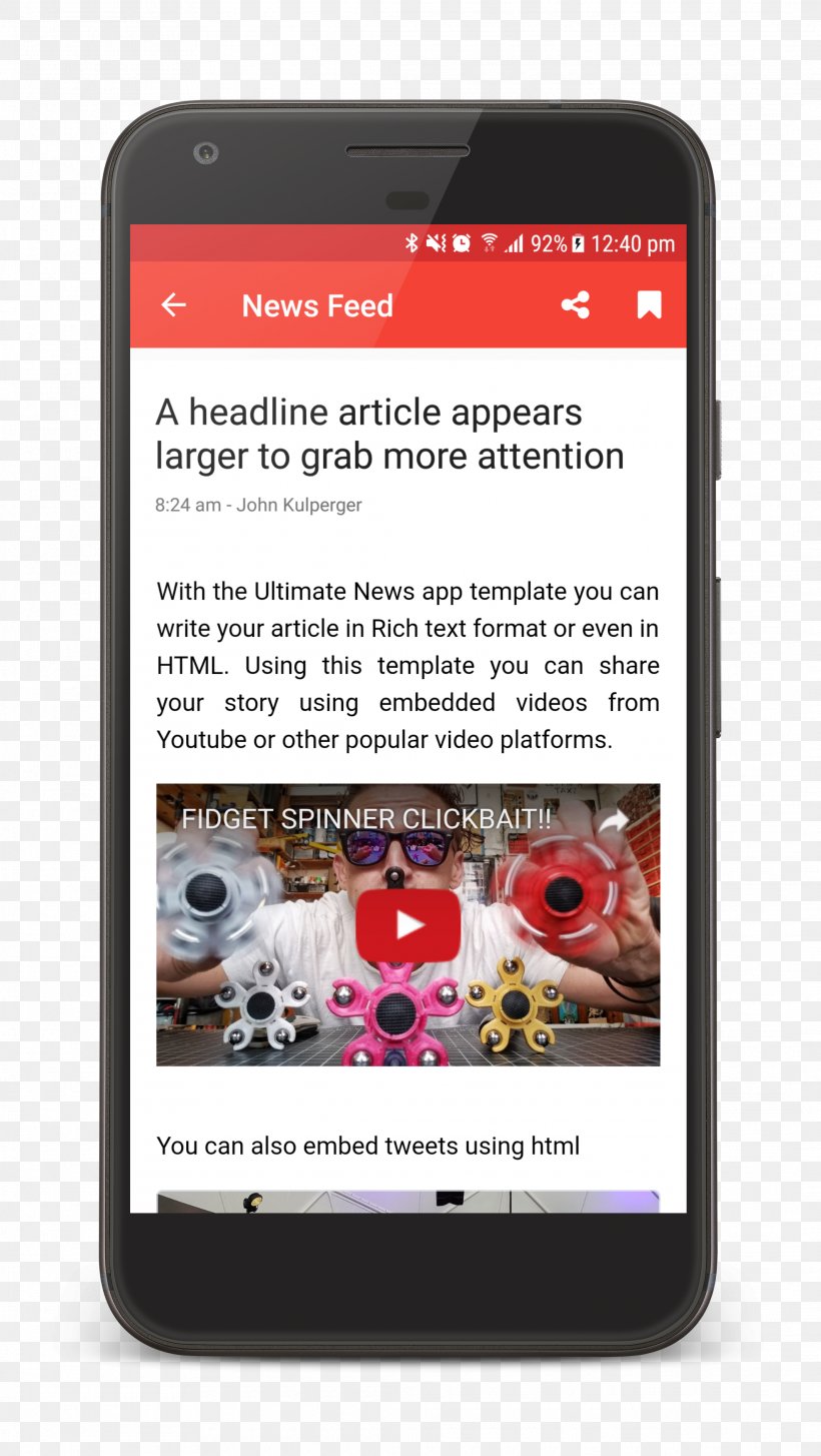 Smartphone Template News Android, PNG, 2125x3770px, Smartphone, Android, Communication Device, Electronic Device, Electronics Download Free