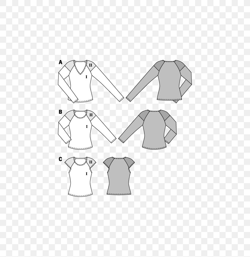 T-shirt Burda Style Blouse Pattern, PNG, 595x842px, Tshirt, Area, Arm, Black And White, Blouse Download Free