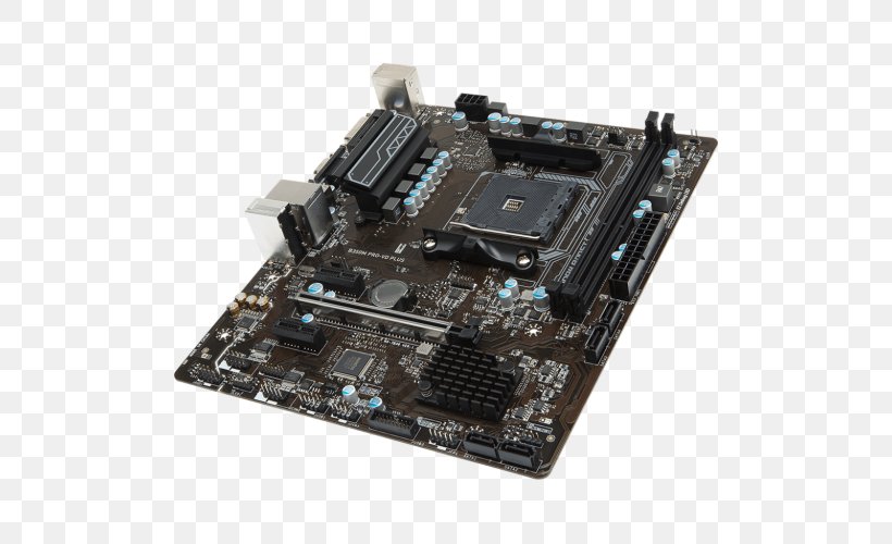 MSI A320M PRO-VD PLUS AMD A320 Socket AM4 Micro ATX Motherboard MicroATX, PNG, 500x500px, Socket Am4, Athlon, Atx, Central Processing Unit, Computer Component Download Free