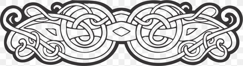 Celtic Knot Ornament Art Clip Art, PNG, 1816x494px, Celtic Knot, Art, Art Nouveau, Auto Part, Black Download Free