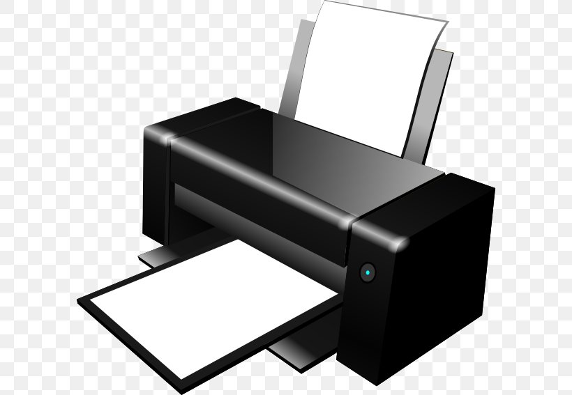 Hewlett-Packard Paper Printer Printing Clip Art, PNG, 600x567px, Hewlettpackard, Chair, Color Printing, Computer, Desk Download Free