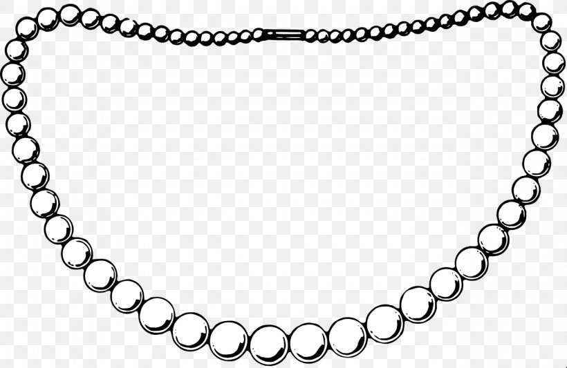 Pearl Necklace Jewellery Pearl Necklace Clip Art, PNG, 1280x832px, Necklace, Black And White, Body Jewelry, Chain, Choker Download Free
