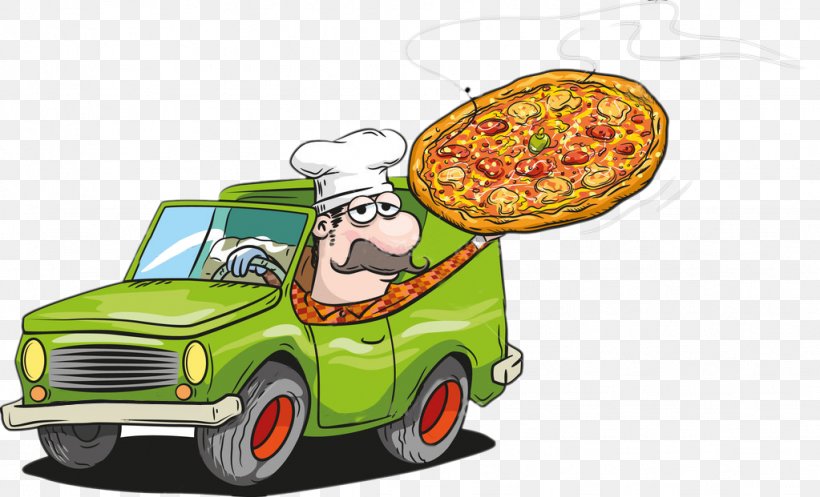 Pizza Delivery Neapolitan Pizza Pizza Box, PNG, 1023x621px, Pizza, Al Forno, Automotive Design, Car, Cartoon Download Free