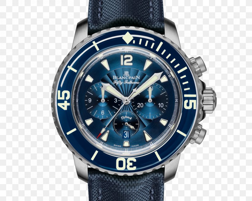 Blancpain Flyback Chronograph Automatic Watch, PNG, 984x786px, Blancpain, Automatic Watch, Blancpain Fifty Fathoms, Brand, Breguet Download Free