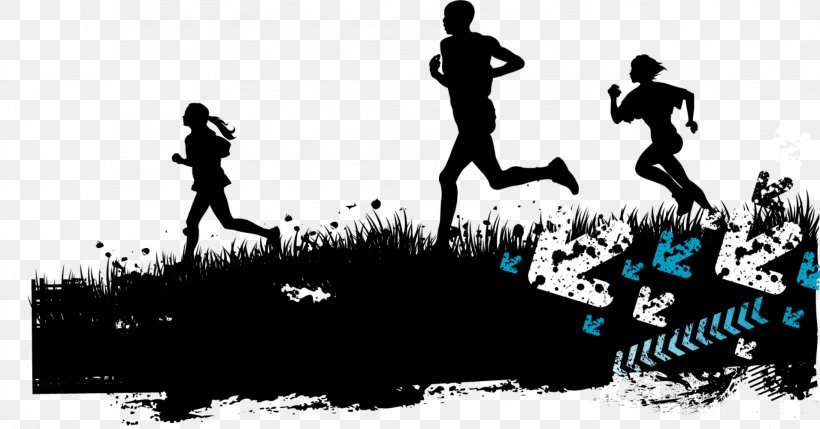 Running Silhouette Sport Illustration, PNG, 1911x1000px, Running, Art, Athlete, Athletics, Black And White Download Free