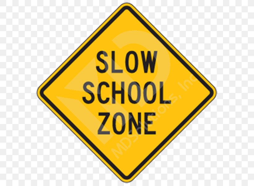 School Zone Traffic Sign Warning Sign Driving, PNG, 600x600px, School Zone, Area, Brand, Driving, Label Download Free
