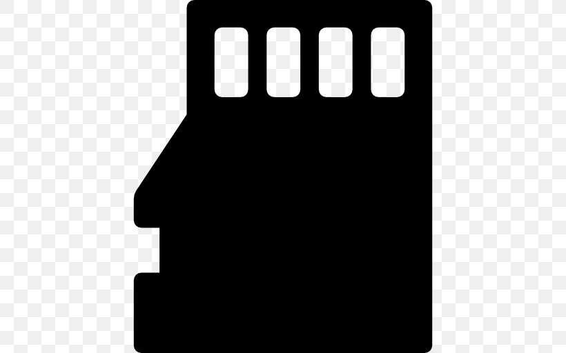 Secure Digital MicroSD Flash Memory Cards Computer Data Storage, PNG, 512x512px, Secure Digital, Black, Black And White, Computer Data Storage, Flash Memory Cards Download Free