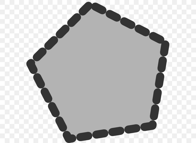 Polygon Clip Art, PNG, 600x600px, Polygon, Black, Black And White, Pentagon, Polygonal Chain Download Free