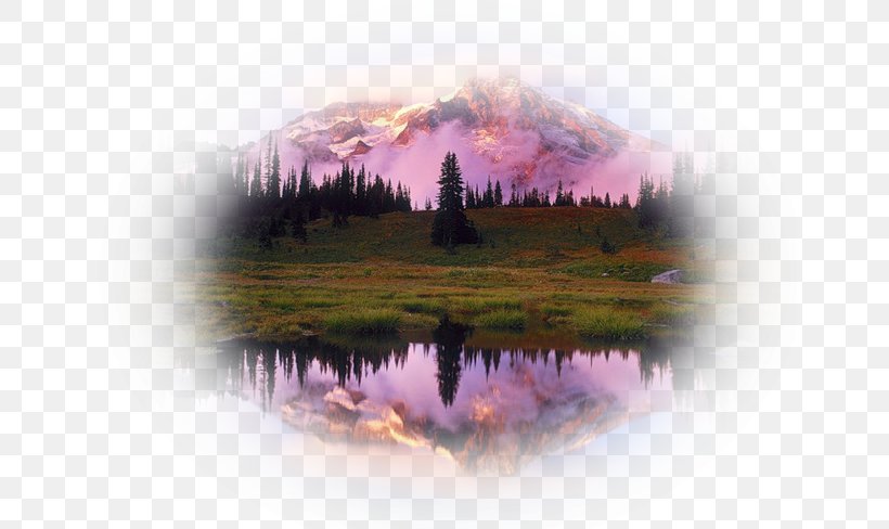 Beautiful Mountain Mount Rainier Landscape, PNG, 650x488px, Beautiful Mountain, Calm, Cascade Range, Cloud, Lake Download Free