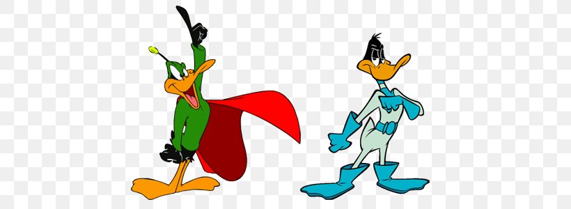 Daffy Duck Duck Dodgers Marvin The Martian Bugs Bunny Porky Pig, PNG, 473x300px, Daffy Duck, Animal Figure, Art, Artwork, Beak Download Free