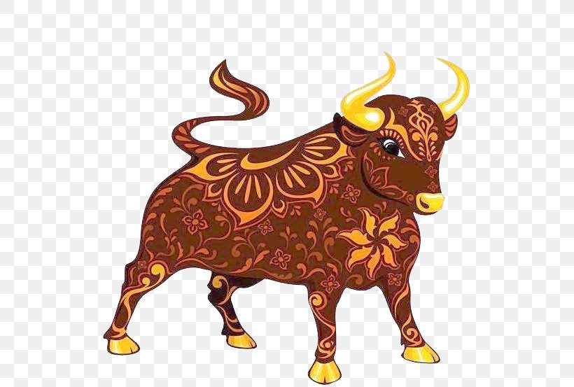 Ox Cattle Chinese Zodiac Chinese New Year, PNG, 600x553px, Cattle, Aries, Art, Astrological Sign, Bull Download Free