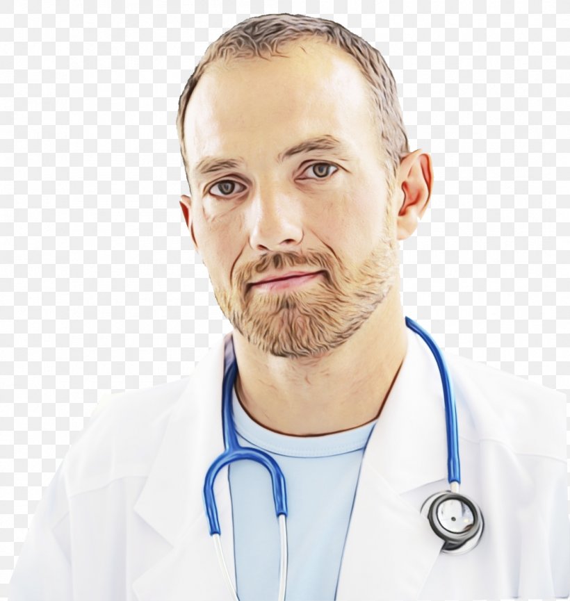 Stethoscope Cartoon, PNG, 1055x1113px, Watercolor, Beard, Chin, Face, Facial Hair Download Free