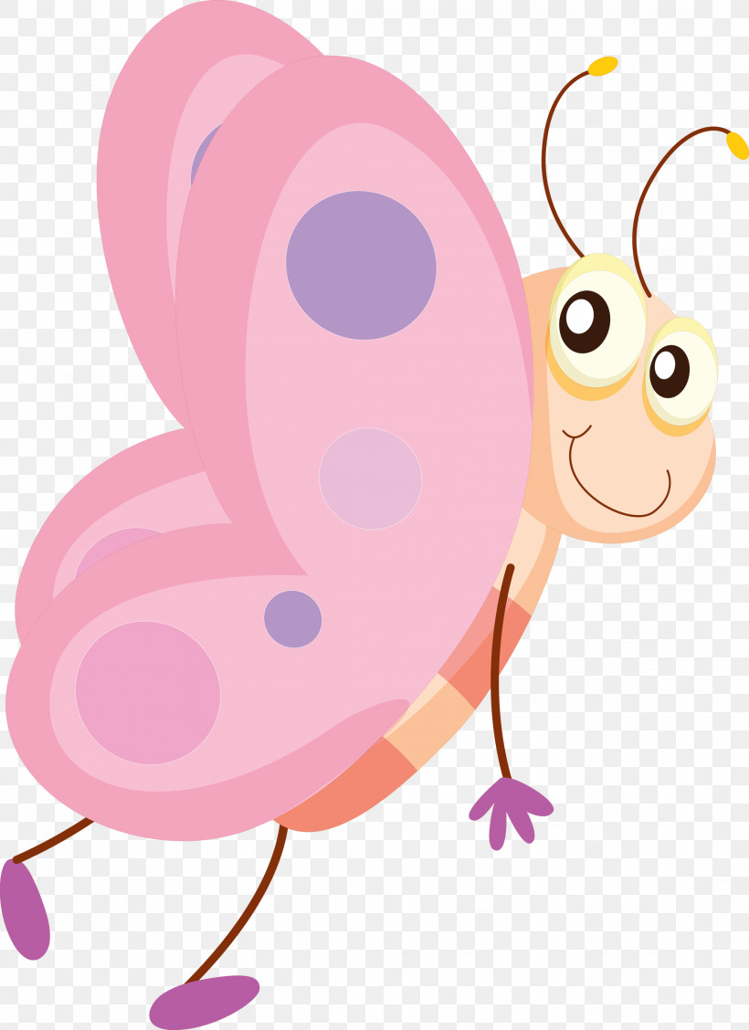 Cartoon Pink Butterfly, PNG, 2179x3000px, Cartoon, Butterfly, Pink Download Free