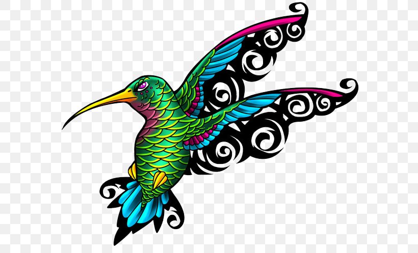 Hummingbird Tattoo Flash Clip Art, PNG, 600x497px, Hummingbird, Animal, Art, Artwork, Beak Download Free