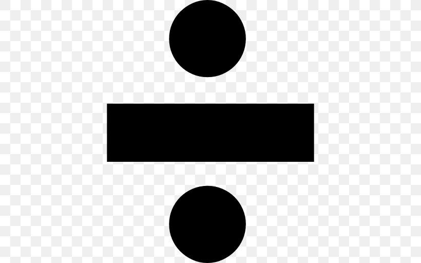 Obelus Division Mathematics Symbol Sign, PNG, 512x512px, Obelus, Black, Black And White, Brand, Division Download Free
