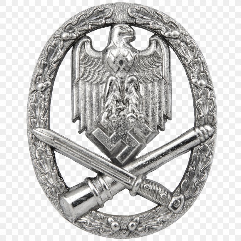Second World War General Assault Badge Germany Infantry Assault Badge, PNG, 1000x1000px, Second World War, Badge, General, General Assault Badge, Germany Download Free