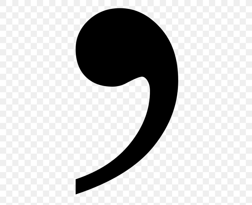 Serial Comma Clip Art, PNG, 500x667px, Comma, Asterisk, Black, Black And White, Crescent Download Free