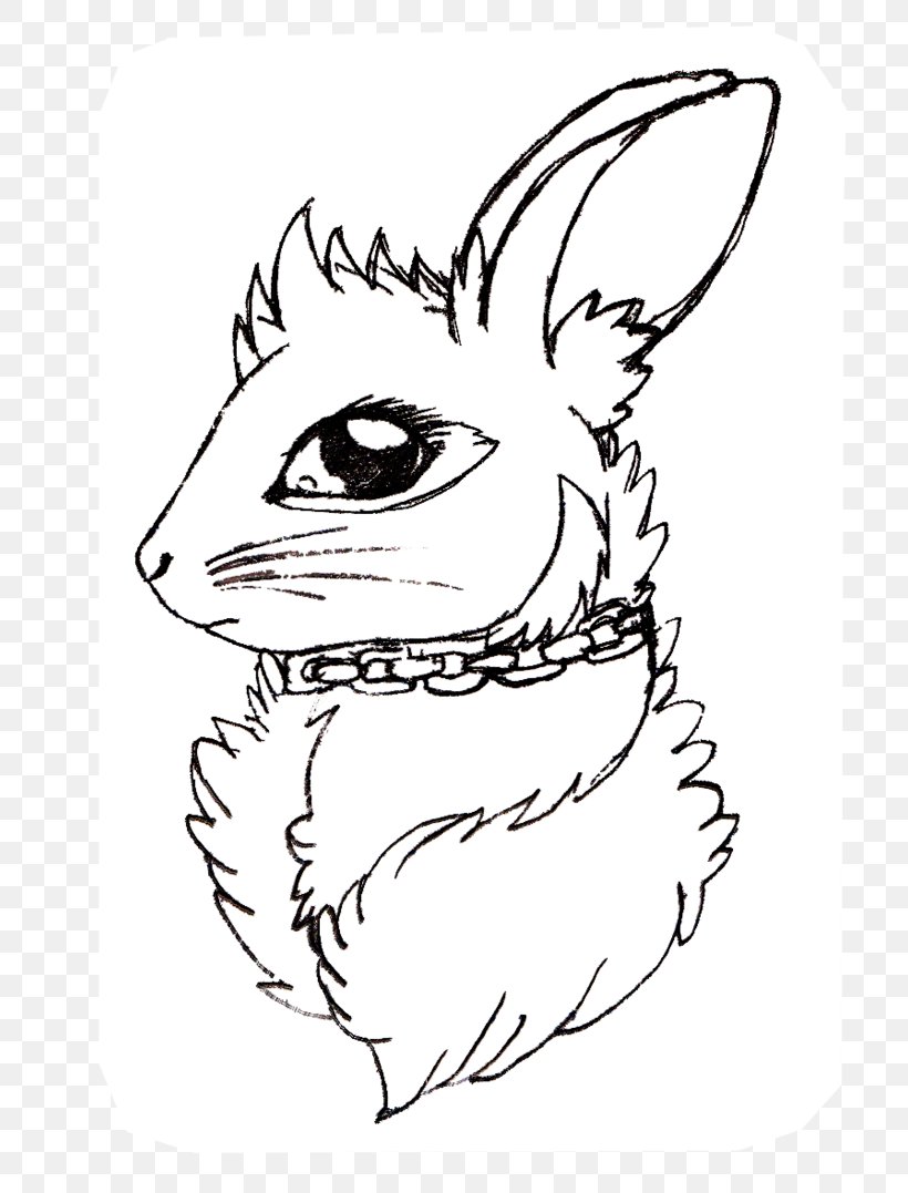 Whiskers Domestic Rabbit Hare Line Art Drawing, PNG, 741x1077px, Whiskers, Art, Artwork, Black And White, Carnivoran Download Free