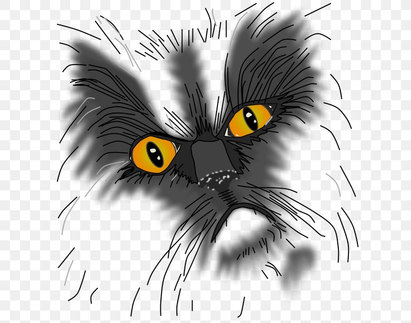 Whiskers Kitten Black Cat Grumpy Cat, PNG, 616x645px, Whiskers, Art, Beak, Black And White, Black Cat Download Free