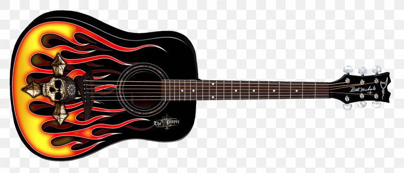 Bass Guitar Acoustic Guitar Electric Guitar Dean Guitars, PNG, 2000x857px, Watercolor, Cartoon, Flower, Frame, Heart Download Free