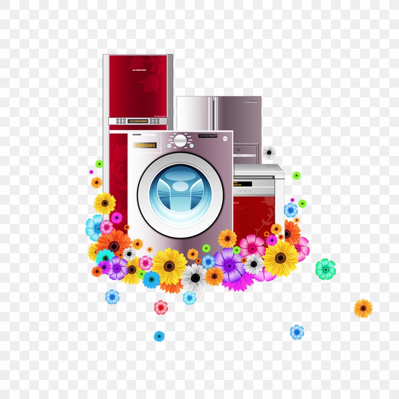 Home Appliance Washing Machine Refrigerator, PNG, 1181x1181px, Home Appliance, Cartoon, Industry, Laundry, Machine Download Free
