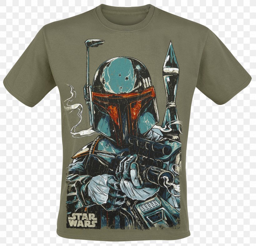 Boba Fett T-shirt Stormtrooper R2-D2 Merchandising, PNG, 1200x1154px, Boba Fett, Active Shirt, Brand, Clothing, Emp Merchandising Download Free