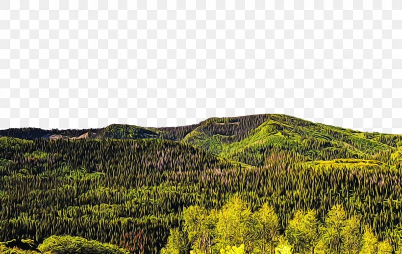 Natural Landscape Vegetation Nature Mountainous Landforms Natural Environment, PNG, 1880x1187px, Watercolor, Highland, Hill, Hill Station, Mountainous Landforms Download Free